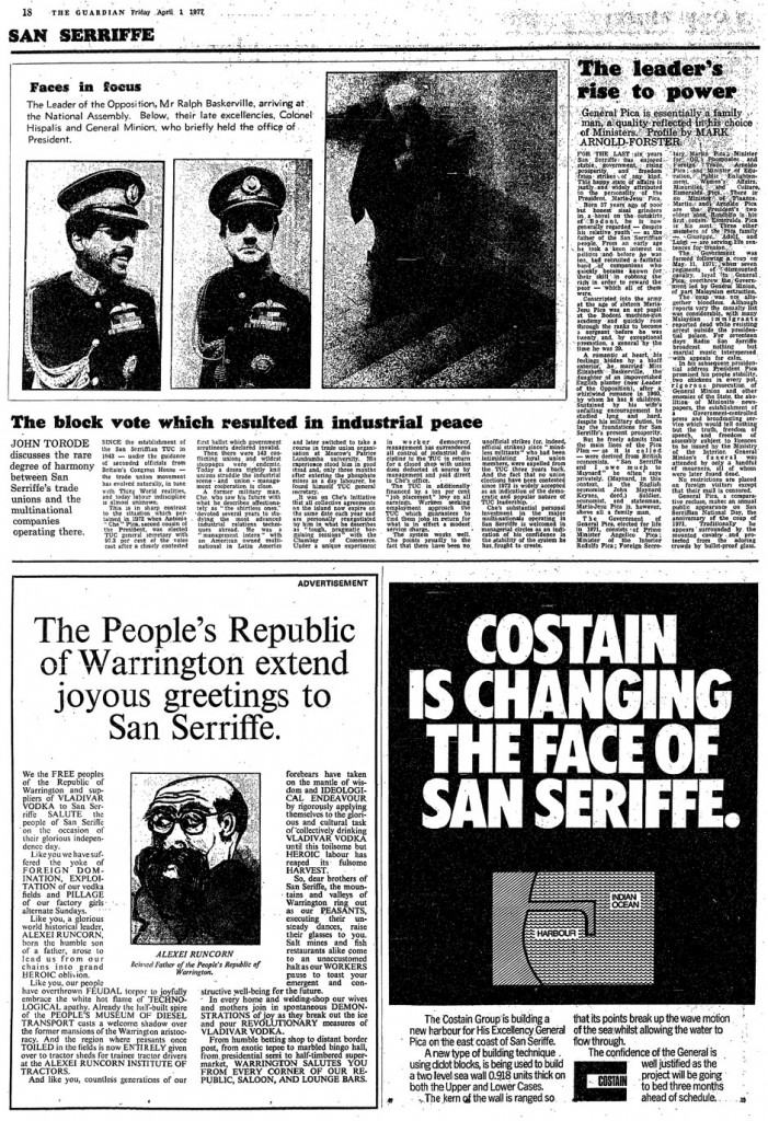 Guardian San Serriffe April Fool 1977