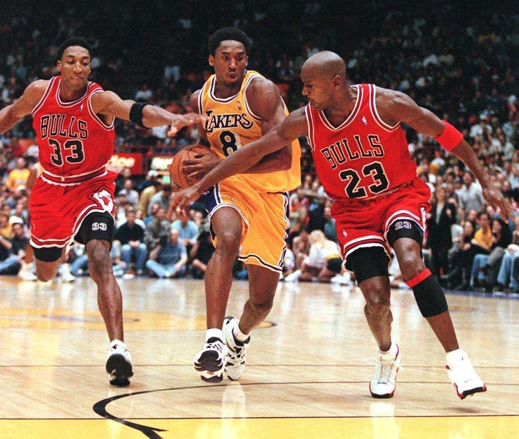 Scottie Pippen, Kobe Bryant e Michael Jordan